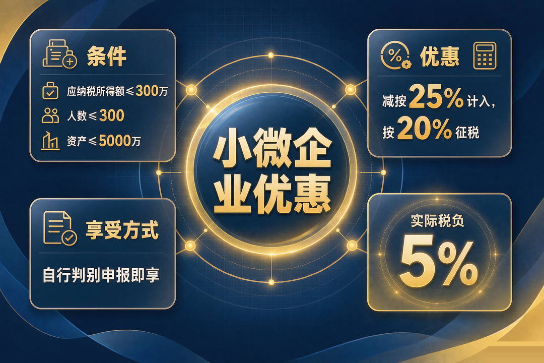 小微企业税收优惠要点