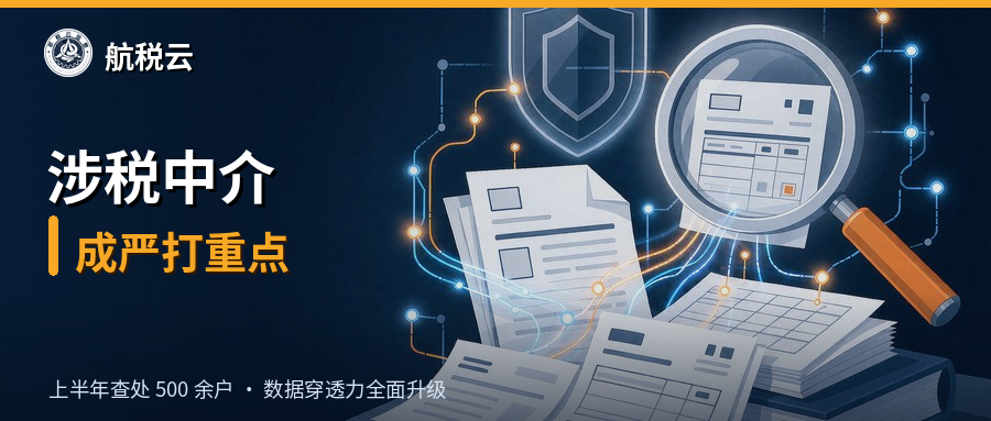 涉税中介成严打重点：上半年查处500余户，数据穿透力全面升级