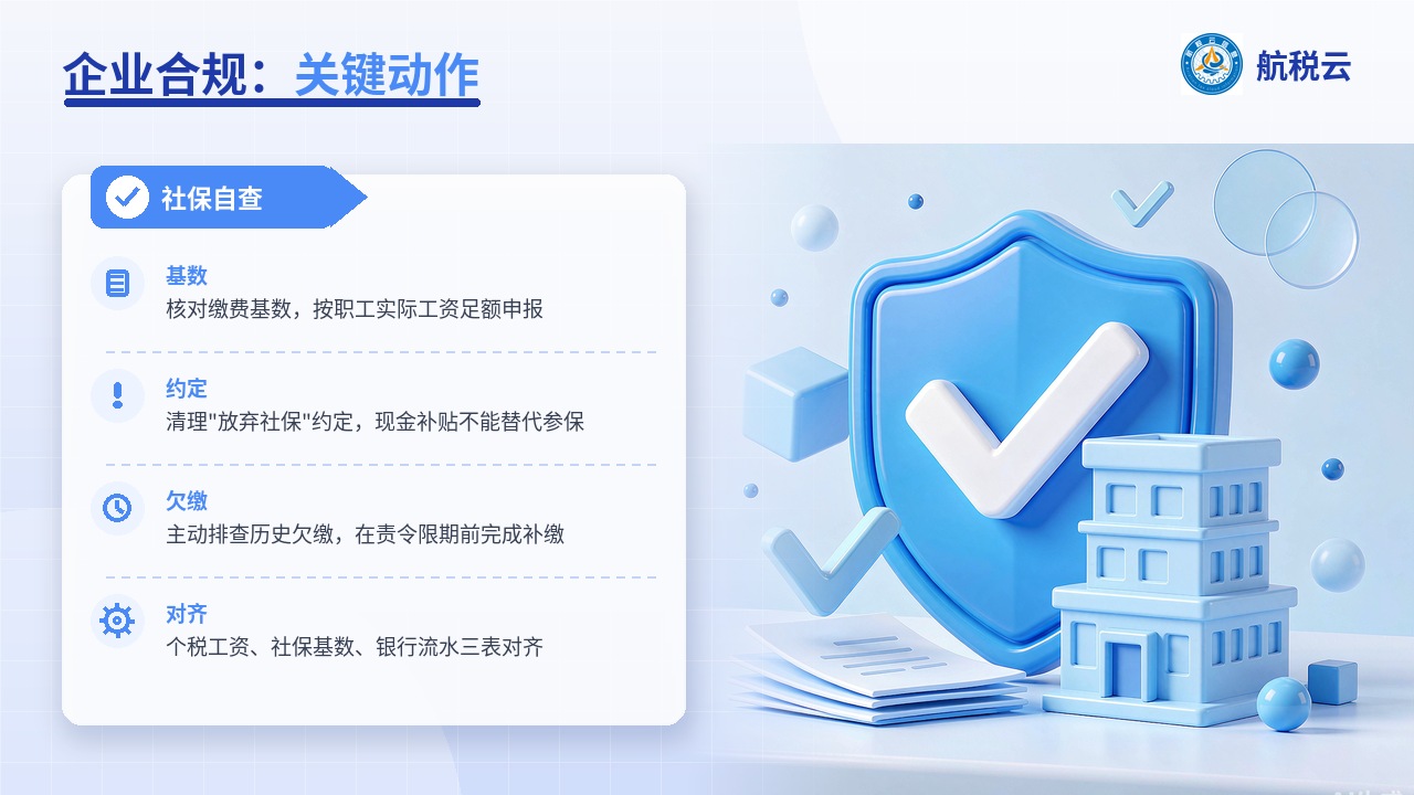 单位欠缴社保要被罚!11月1日起,社保费正式纳入全国税务处罚裁量体系(图2) 企业社保合规关键动作